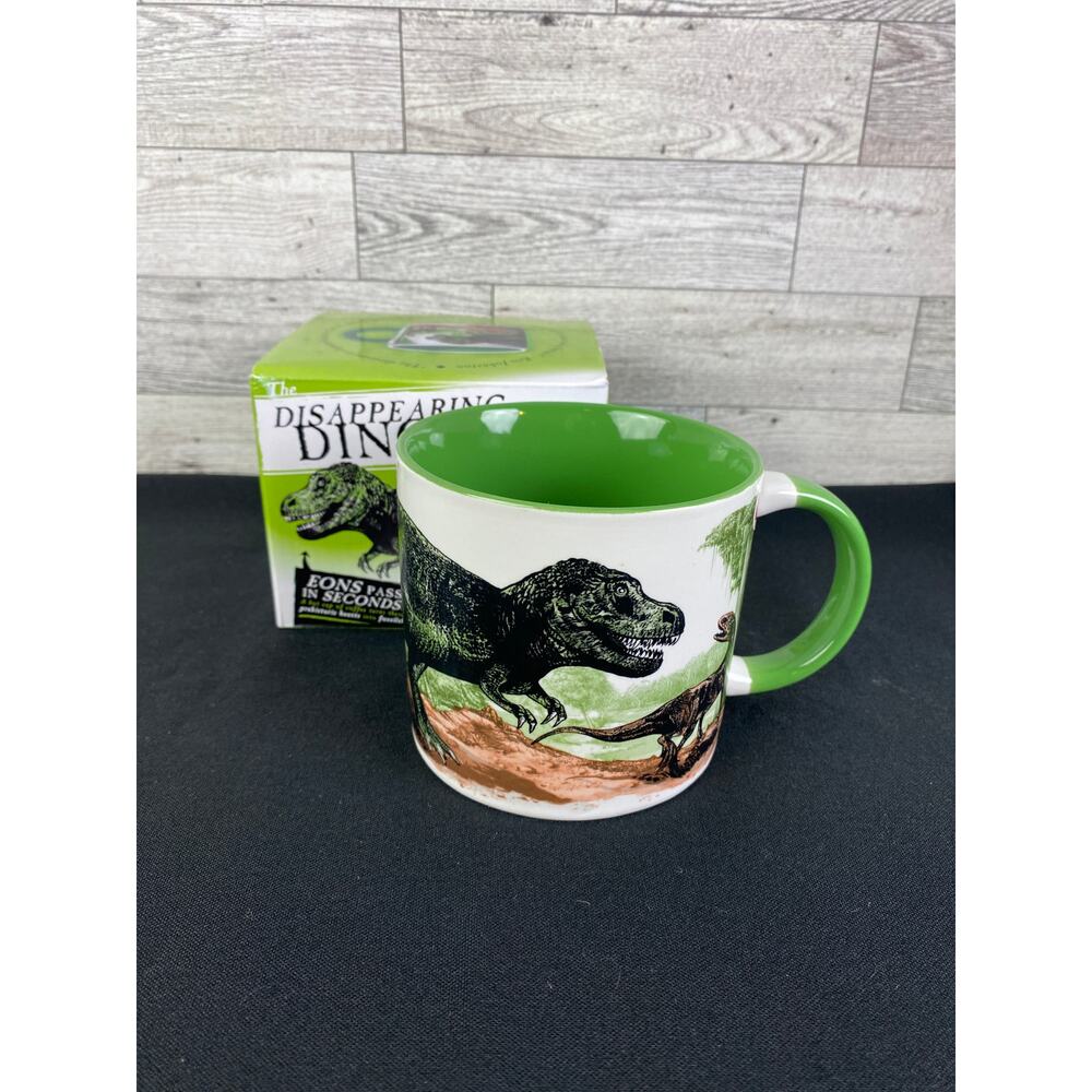 DISAPPEARING DINOSAURS HEAT Changing 14oz Skeletal Mug 3.5”